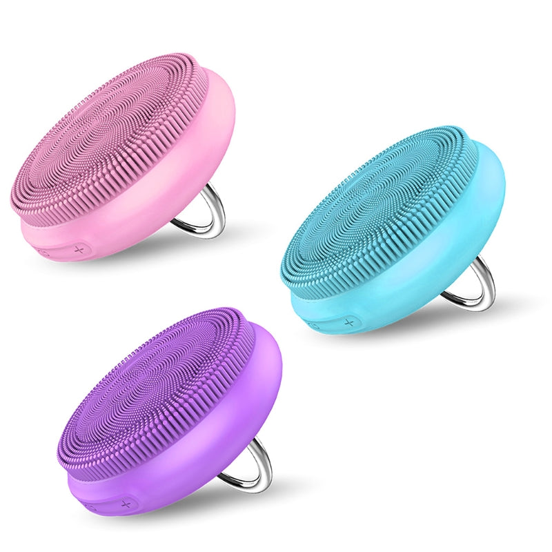 Mini Ultrasonic Facial Cleaner Silicone Cleaning Brush