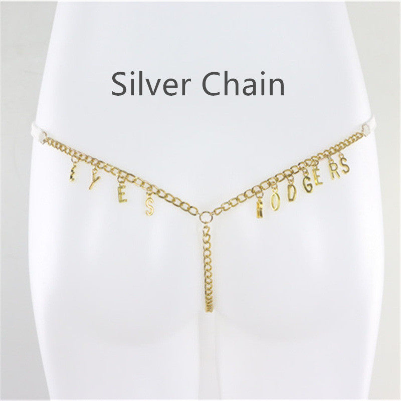 Sleeze Thongs - Customized Thong Waist Chain  Body Chain