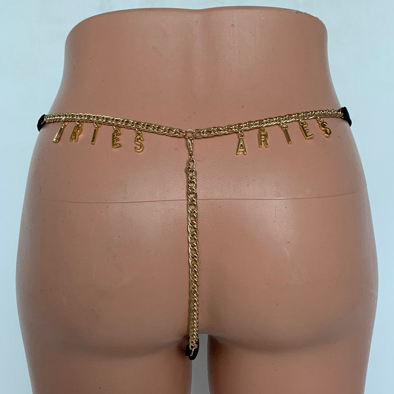 Sleeze Thongs - Customized Thong Waist Chain  Body Chain