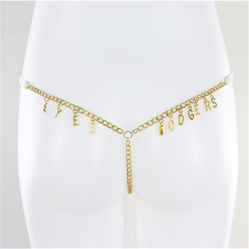 Sleeze Thongs - Customized Thong Waist Chain  Body Chain