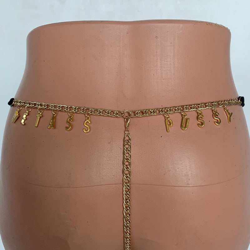 Sleeze Thongs - Customized Thong Waist Chain  Body Chain